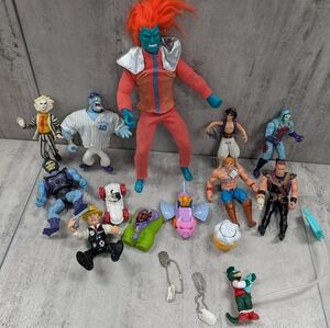 Lot of Vintage 80's and 90's action figures GI Joe MOTU Disney Bettlejuice